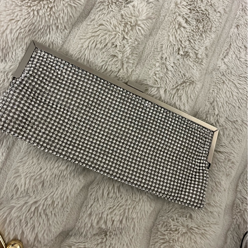 Black and White Checkered Clutch